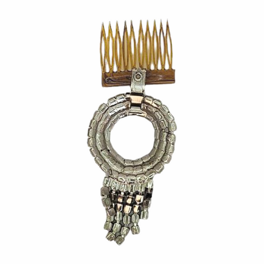 1940s Vintage Diamante Cascading Fringe Hair Comb
