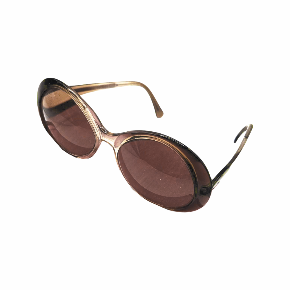 1970s Oversized Oval Prescription Sunglasses in Acetate