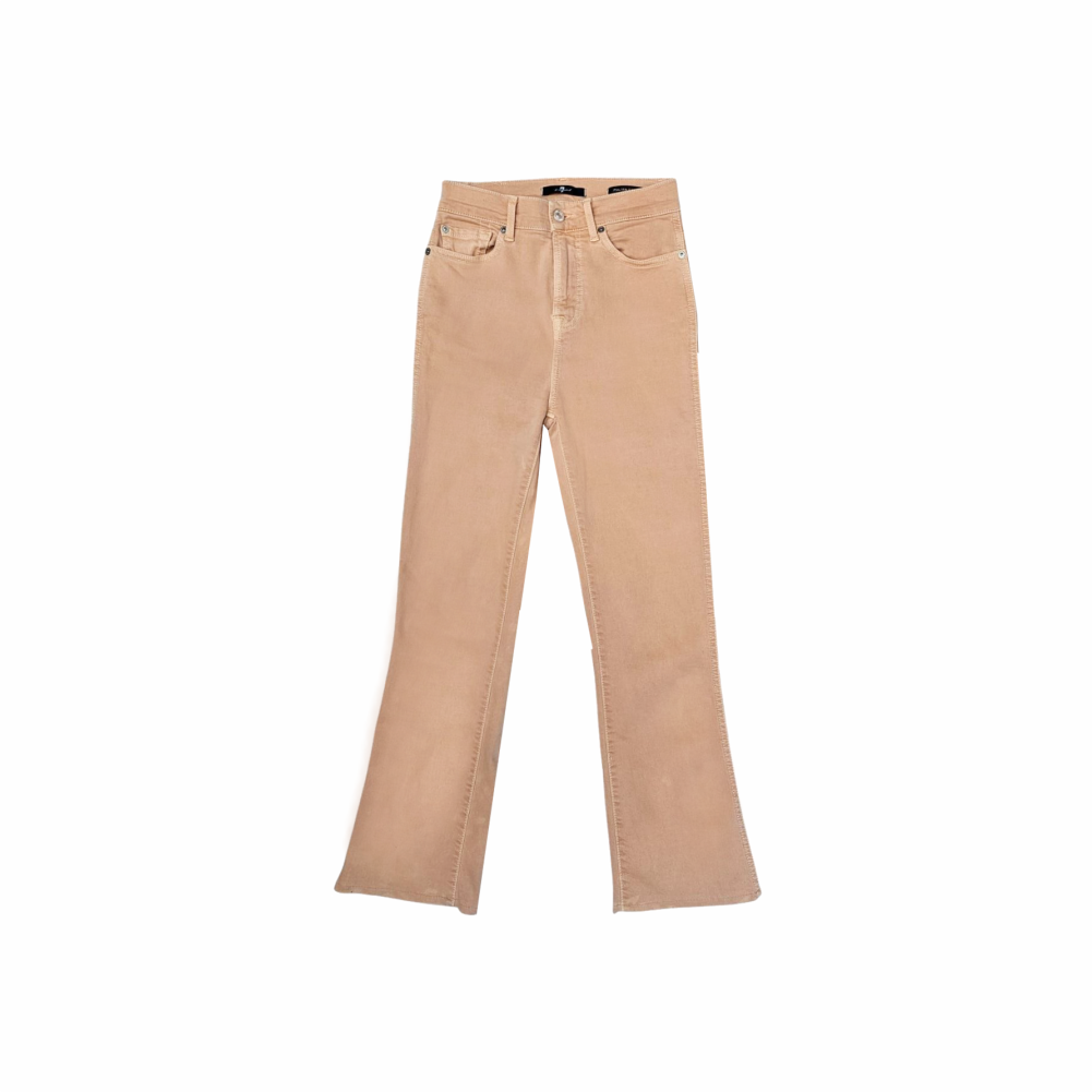 High Waist Peach Straight Legs Jeans - 7 For All Mankind