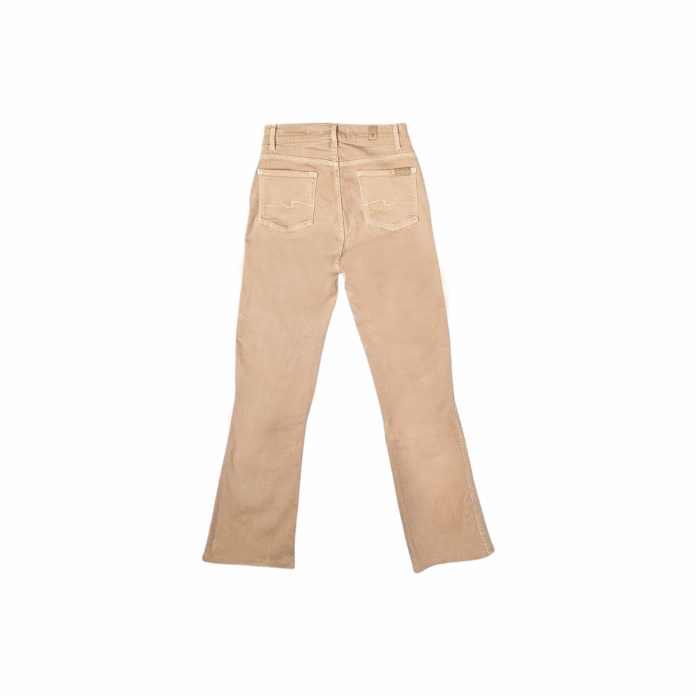High Waist Peach Straight Legs Jeans - 7 For All Mankind