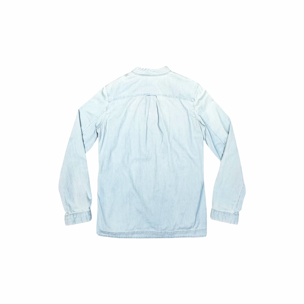 Washed Denim Shoulder Buttons Tunic - Acne Studios
