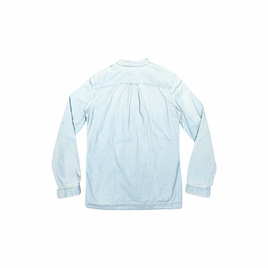 Washed Denim Shoulder Buttons Tunic - Acne Studios