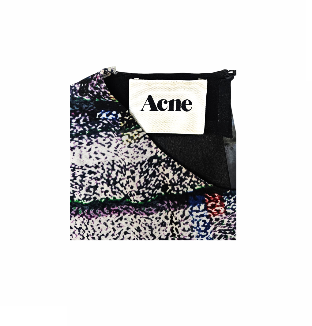 Abstract Print Mini Dress - Acne