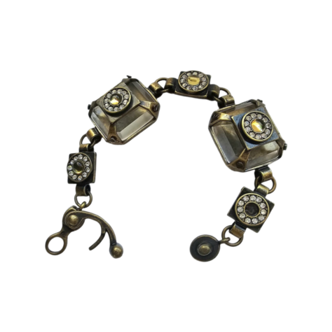 Crystal Embellished Linked Bracelet - ALL SAINTS - Re:Velvet