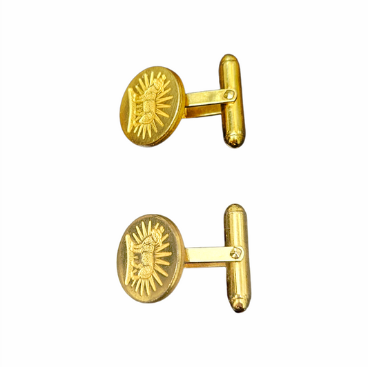 Vintage Agnus Dei Gold-Tone Cufflinks