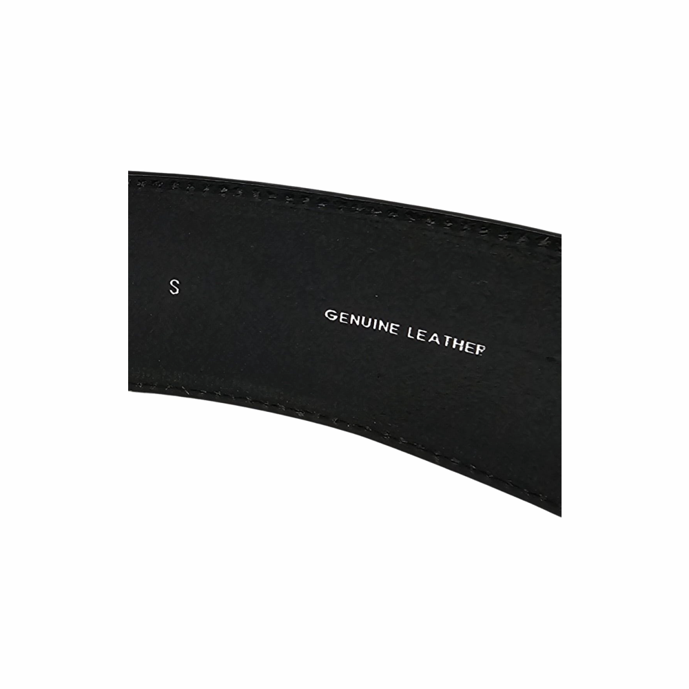 Leather Wide Belt with Silver Buckle, Zipper Pocket & Chain Detail - Alexander McQueen
