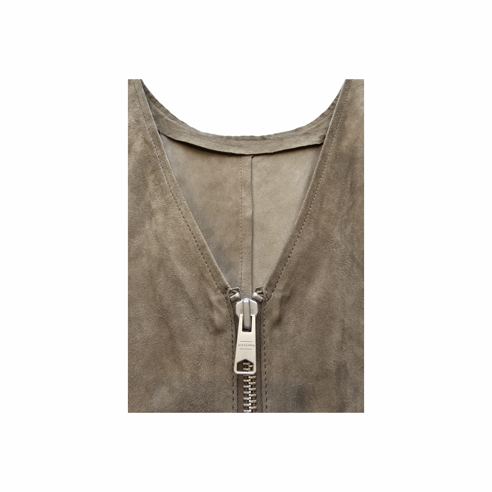 Suede Leather Sheath Dress - All Saints - Re:Velvet