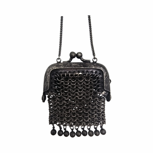 Mesh Purse Pendant on Chain Necklace - All Saints