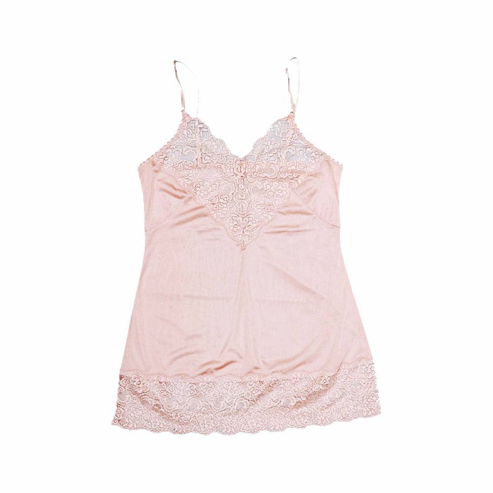 Lace Adorned Slip Dress - Almeria - Re:Velvet