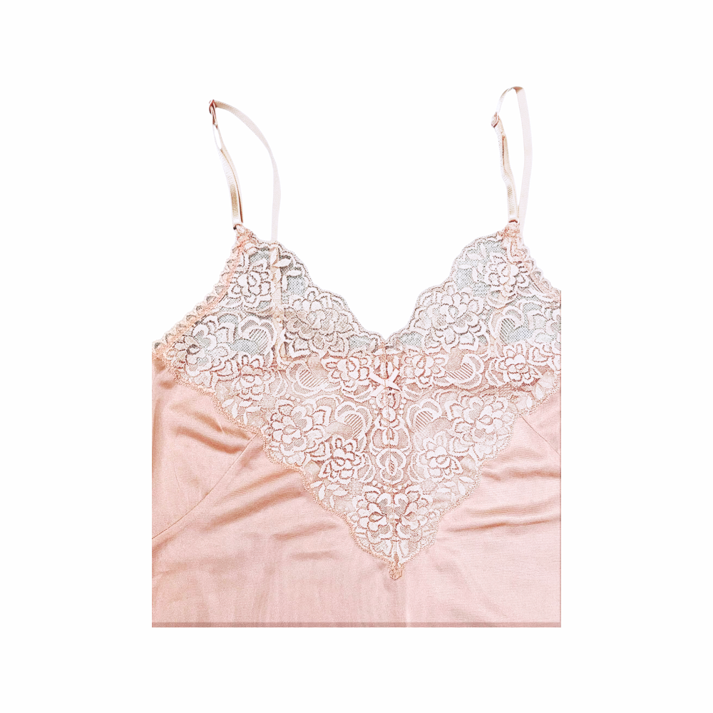 Lace Adorned Slip Dress - Almeria - Re:Velvet