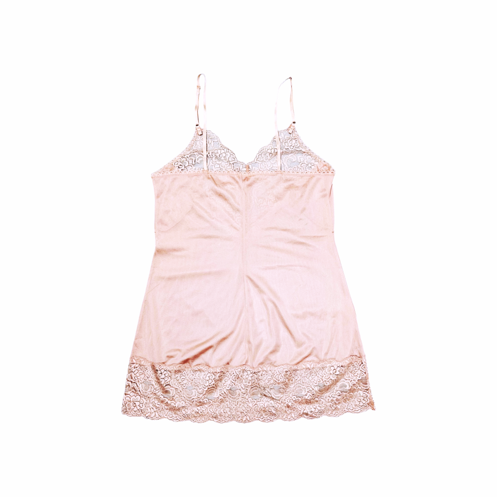 Lace Adorned Slip Dress - Almeria - Re:Velvet