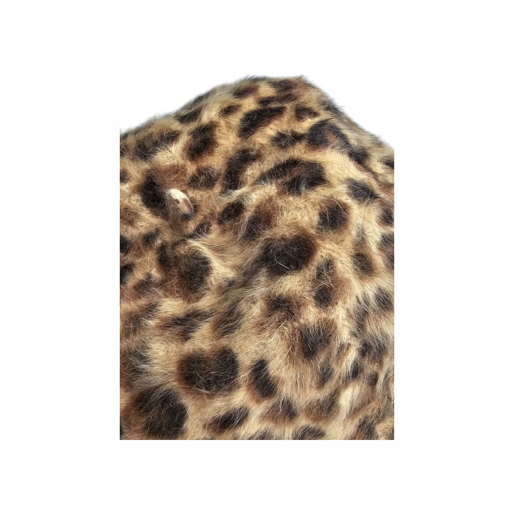 Angora Leopard Print Beret - Re:Velvet