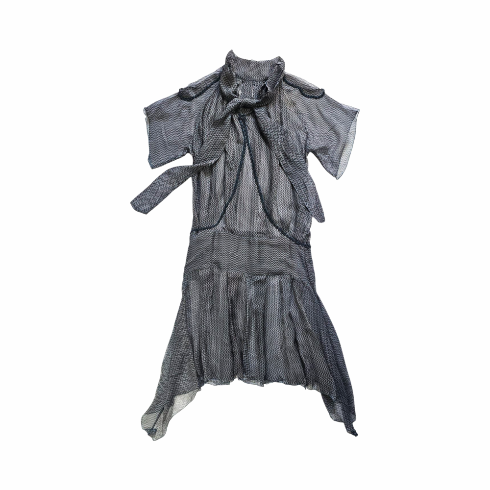 1920s - Revival StyleSilk Chiffon Flap Dress - Antik Batik