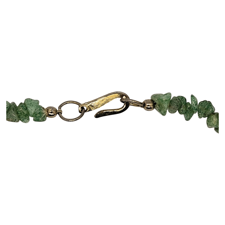 Vintage 1980s Aventurine Chip Necklace - Re:Velvet