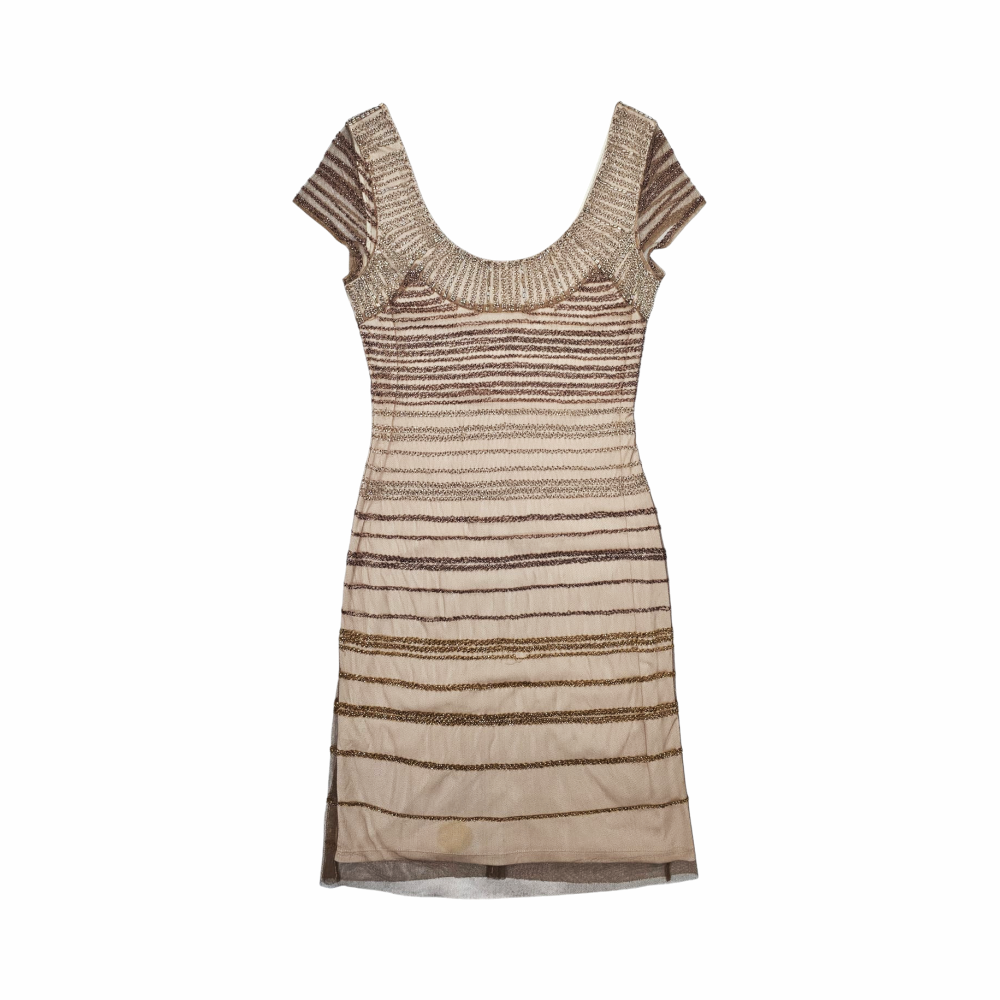 Beaded Body Con Dress - Badgley Mischka