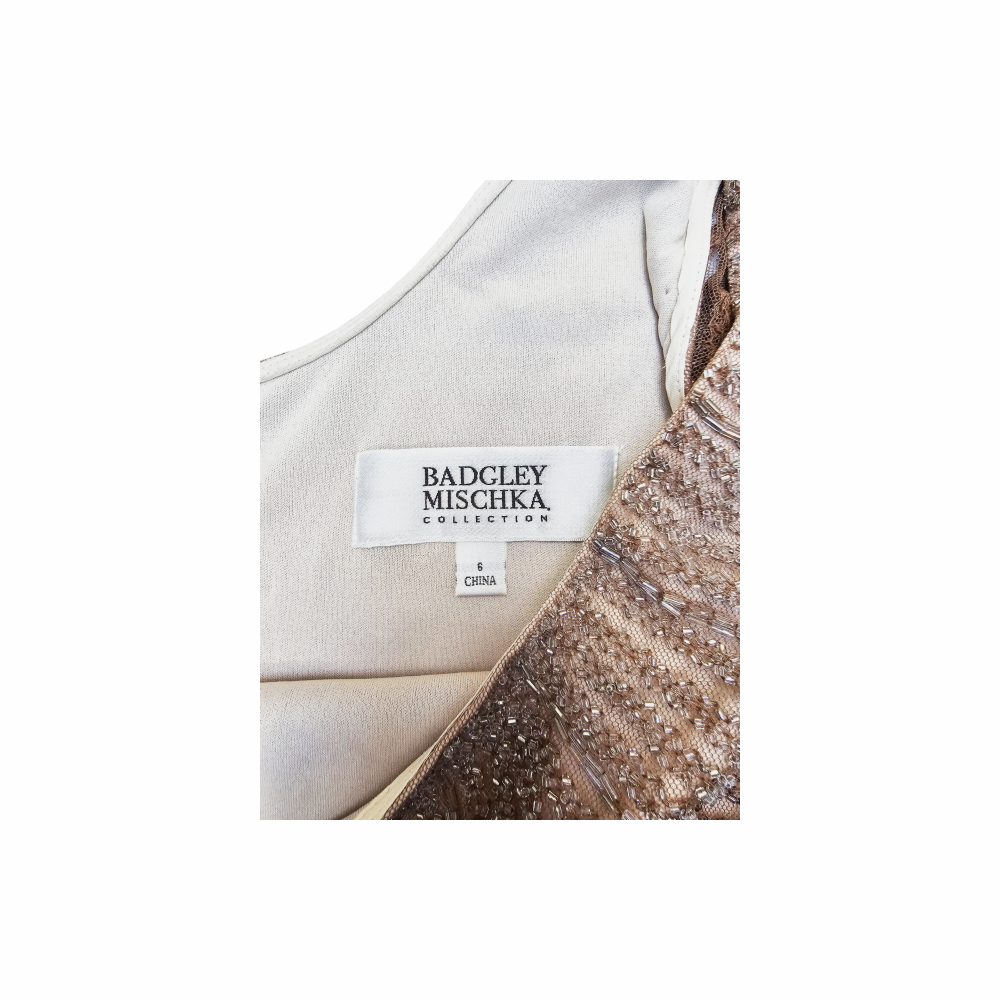 Beaded Body Con Dress - Badgley Mischka