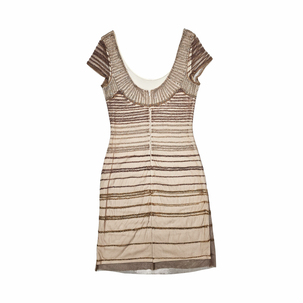 Beaded Body Con Dress - Badgley Mischka