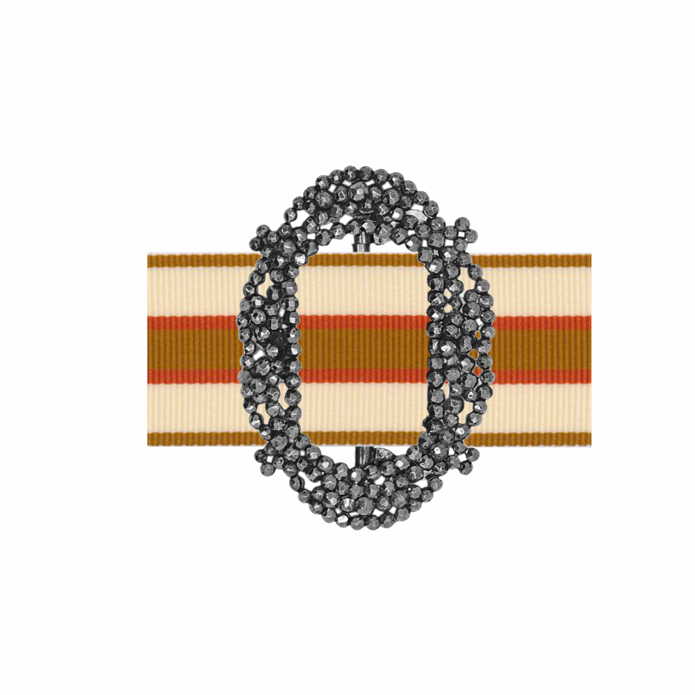 Antique Georgian Faceted Steel Jewellery Belt Buckle - Collectable item - Re:Velvet