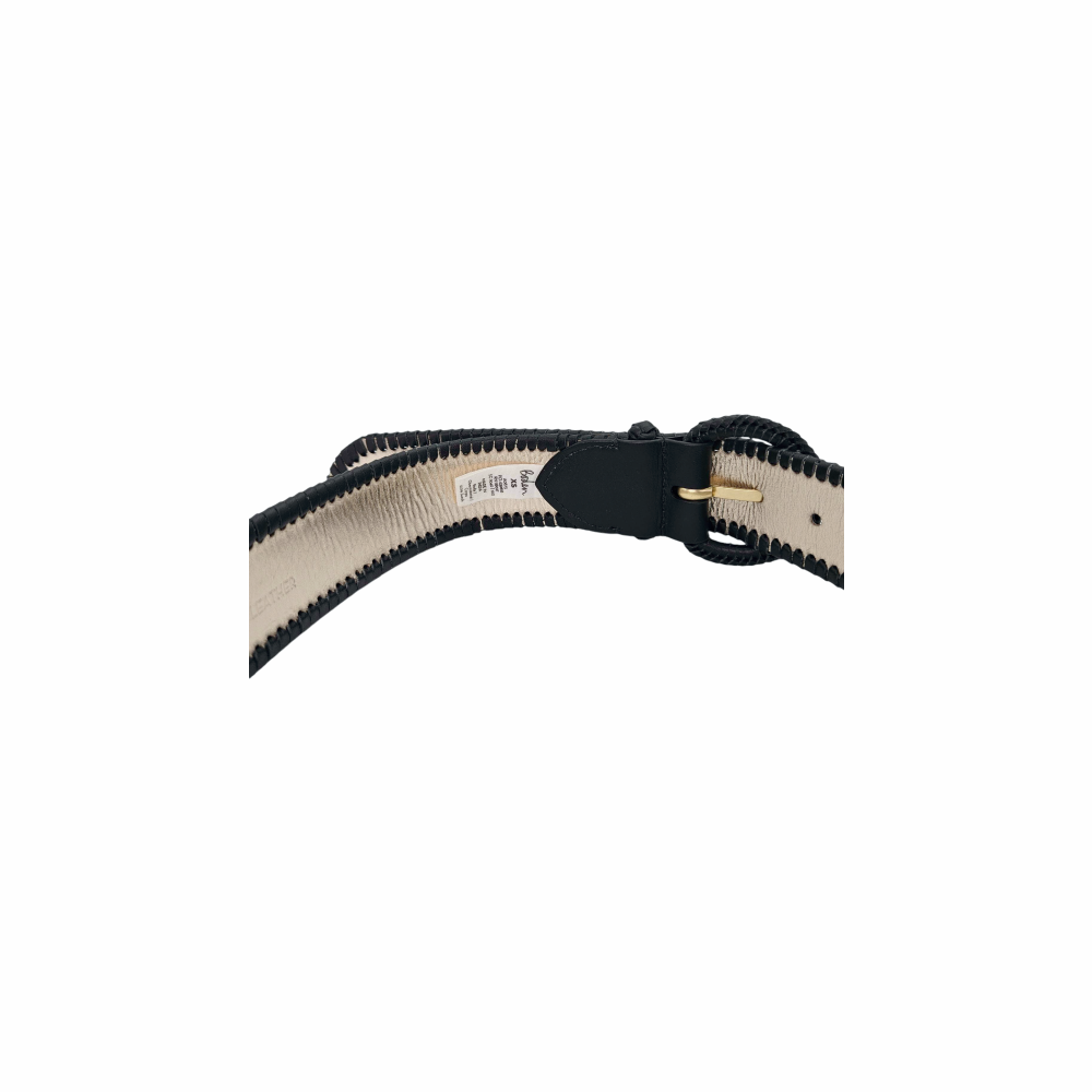 Wide Suede and Leather Belt - Boden