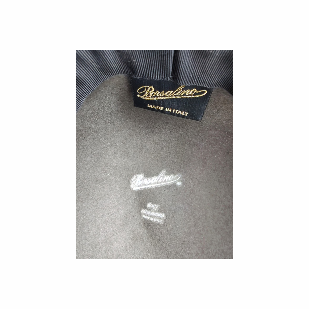 Dual Colours Wide Brim Eleanora Brushed Felt Hat - Borsalino - Re:Velvet