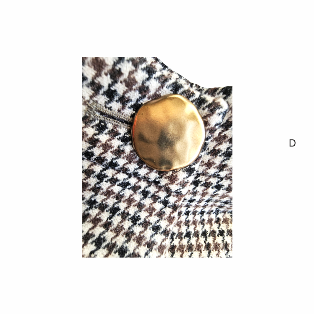 Folded Houndstooth Skirt - Braque Label - Re:Velvet