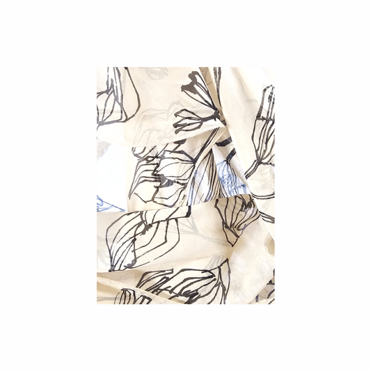 Floral Print Silke Chiffon Blouse "Cavier" - By Malene Birger