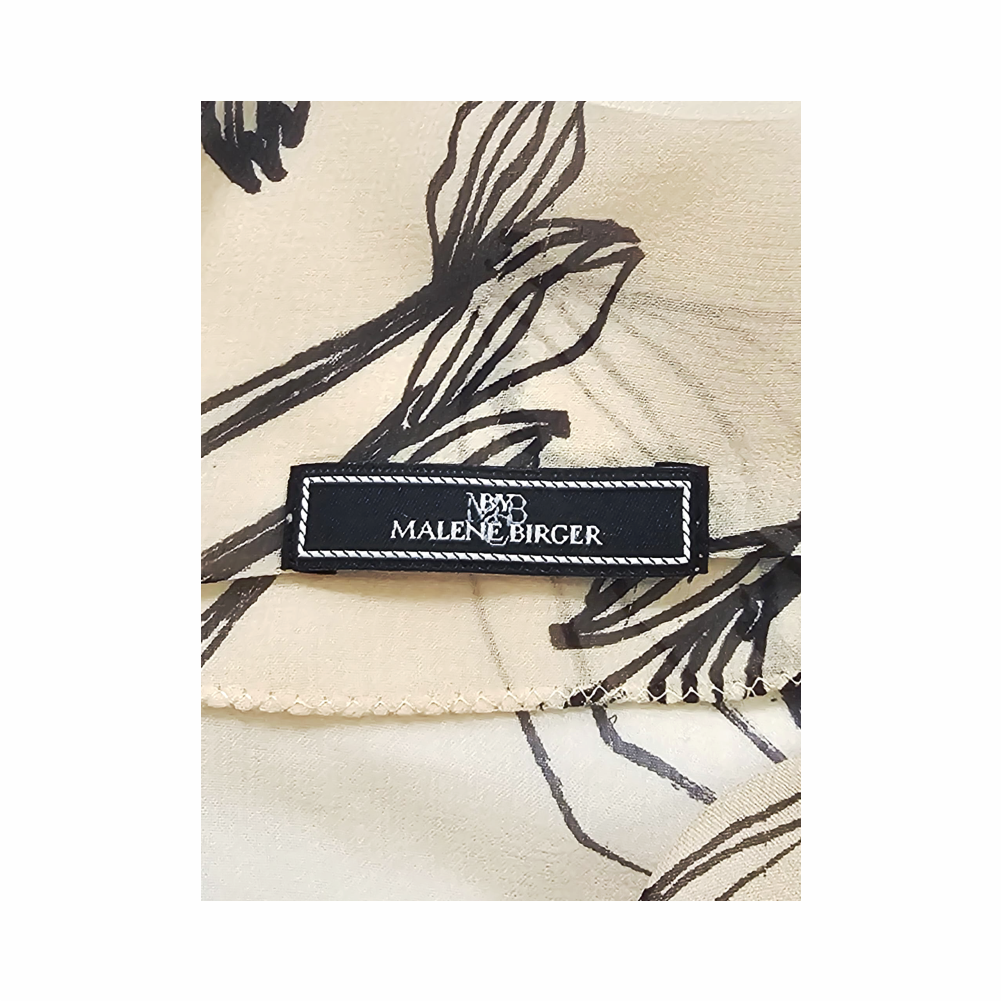 Floral Print Silke Chiffon Blouse "Cavier" - By Malene Birger