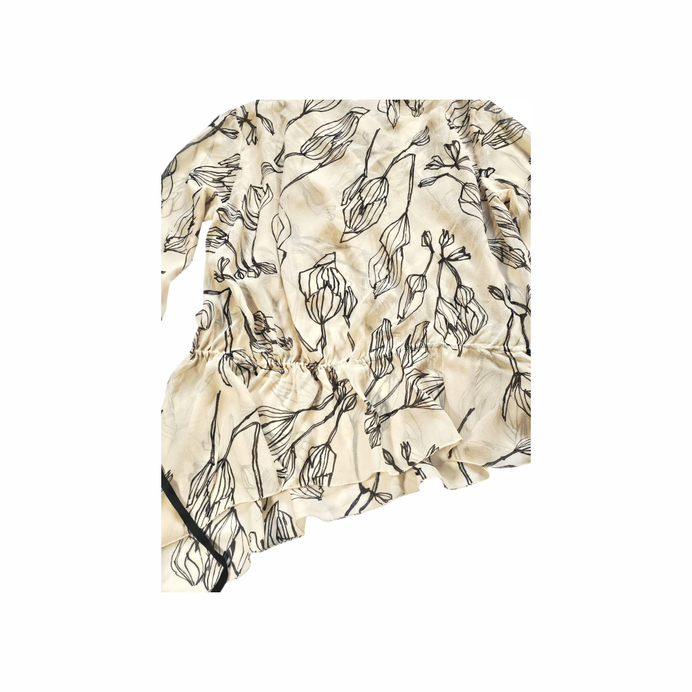 Floral Print Silke Chiffon Blouse "Cavier" - By Malene Birger
