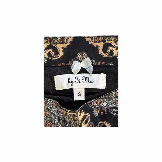 Smocked Waist Bohemian Style Silk Printed Mini Skirt – By TiMo