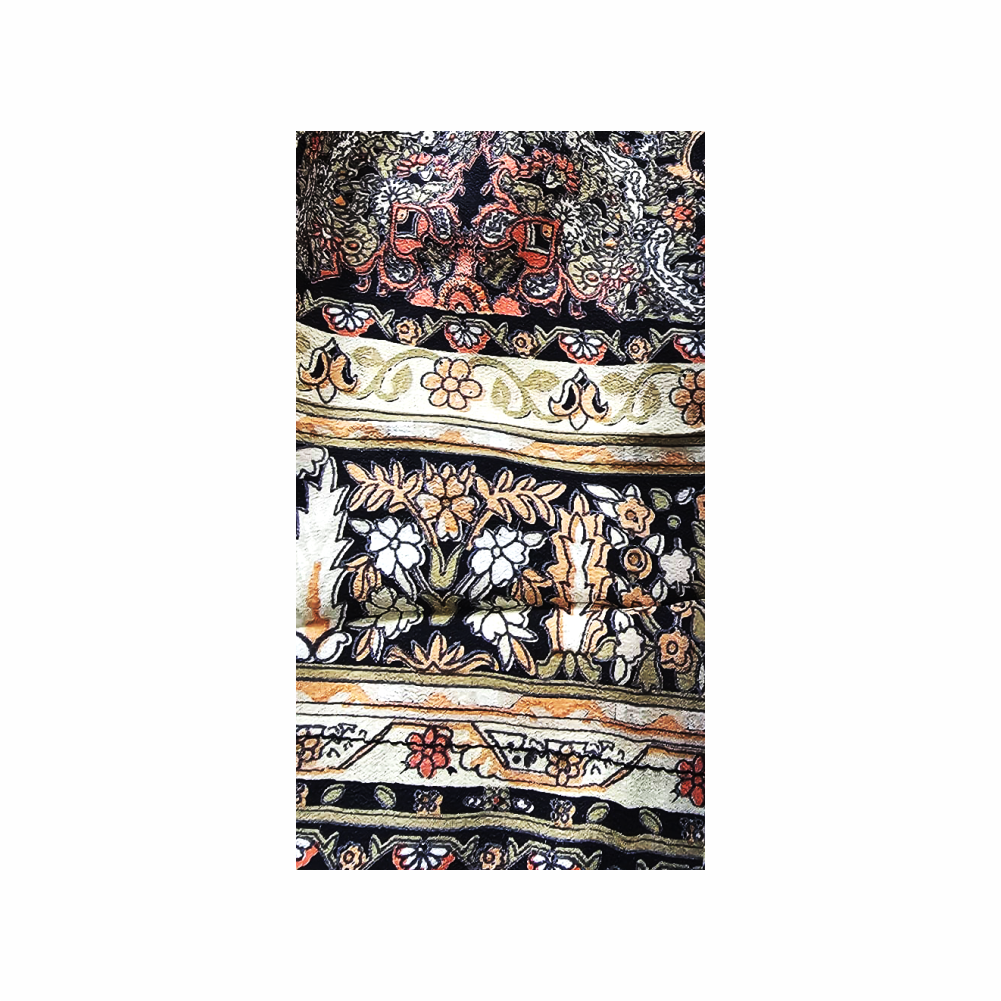 Smocked Waist Bohemian Style Silk Printed Mini Skirt – By TiMo