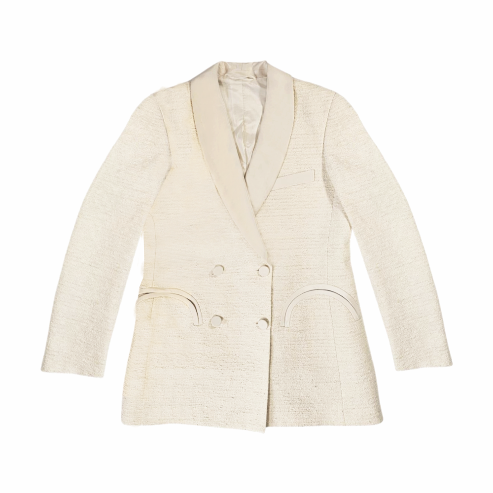 Tweed Double-Breasted Blazer - Blazé