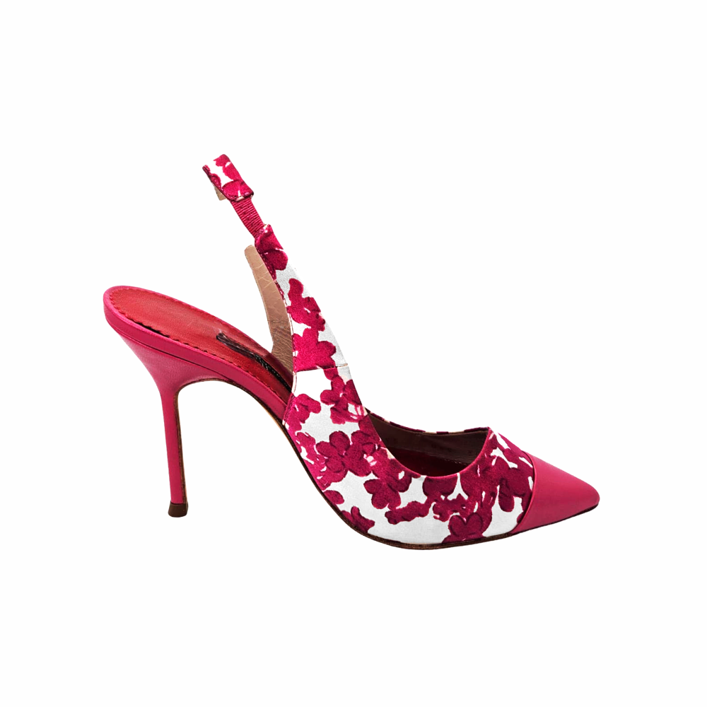 Floral Dual Slingbacks - Carolina Herrera - Re:Velvet