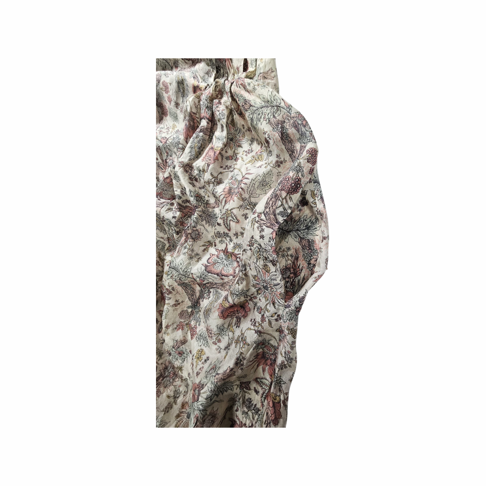 Silk Maxi Dress in Antique Floral - Cabbages & Roses
