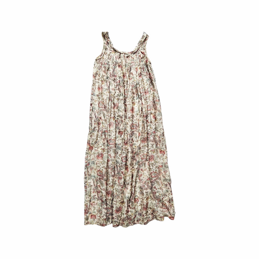 Silk Maxi Dress in Antique Floral - Cabbages & Roses