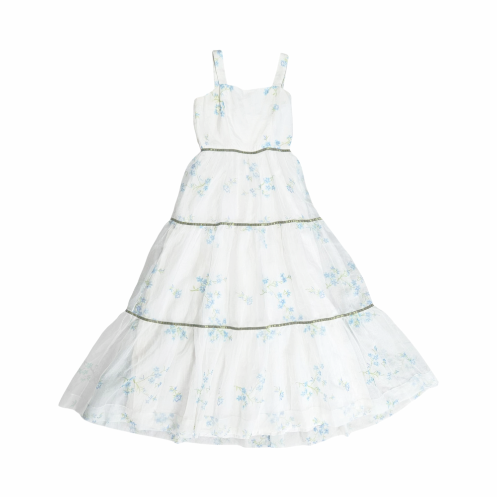 Vintage English-Made Tiered Summer Dress (c. Late 1960s–Early 1970s) - California “The Look You Love”