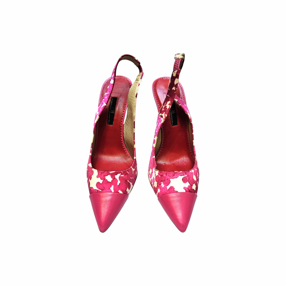 Floral Dual Slingbacks - Carolina Herrera - Re:Velvet