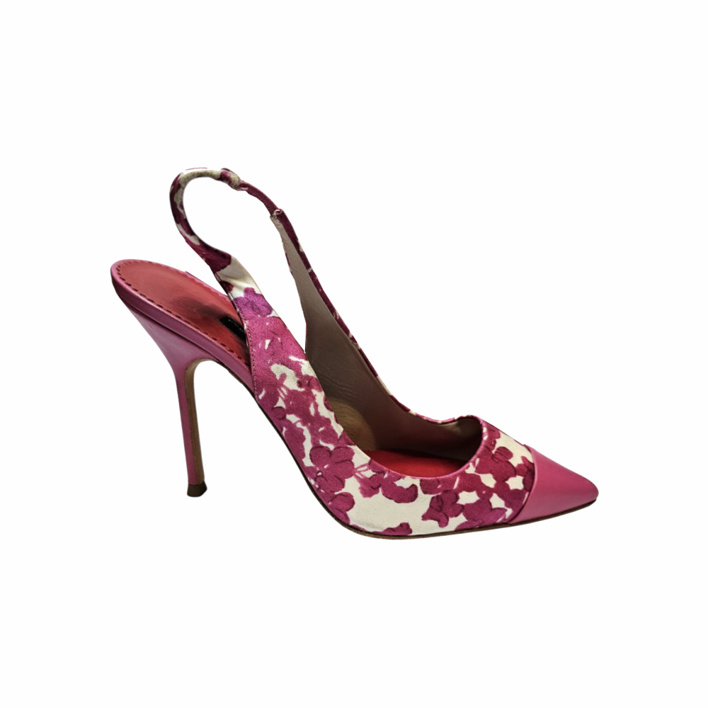 Floral Dual Slingbacks - Carolina Herrera - Re:Velvet