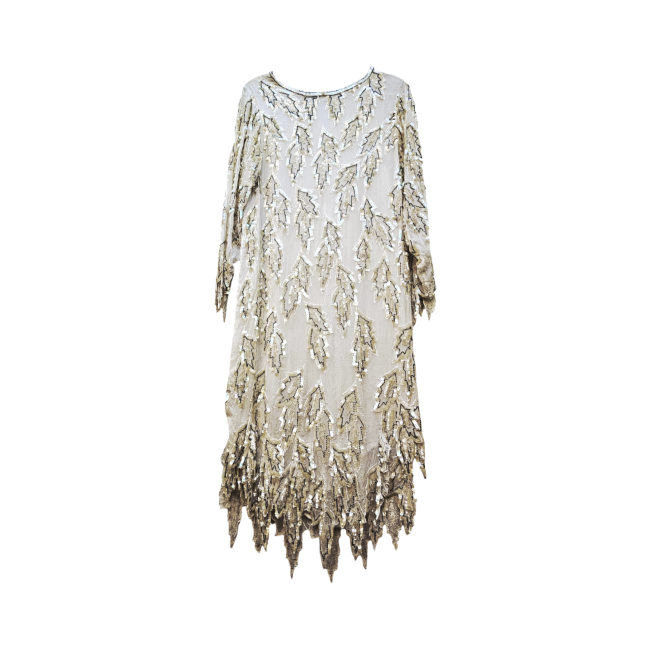 Silk Sequins Beaded Dress - Chanson D´Amour - Re:Velvet