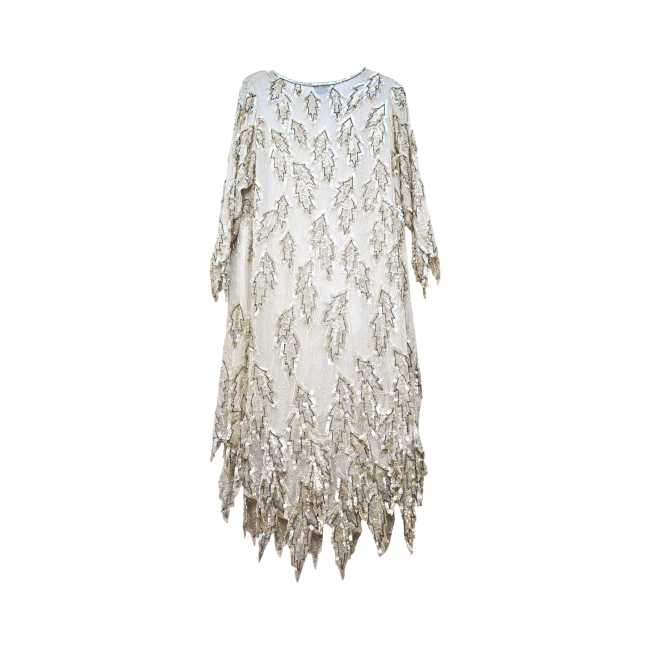 Silk Sequins Beaded Dress - Chanson D´Amour - Re:Velvet