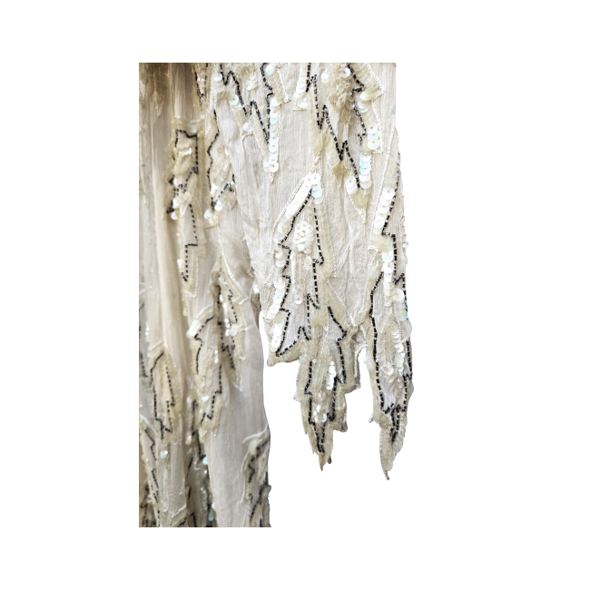 Silk Sequins Beaded Dress - Chanson D´Amour - Re:Velvet