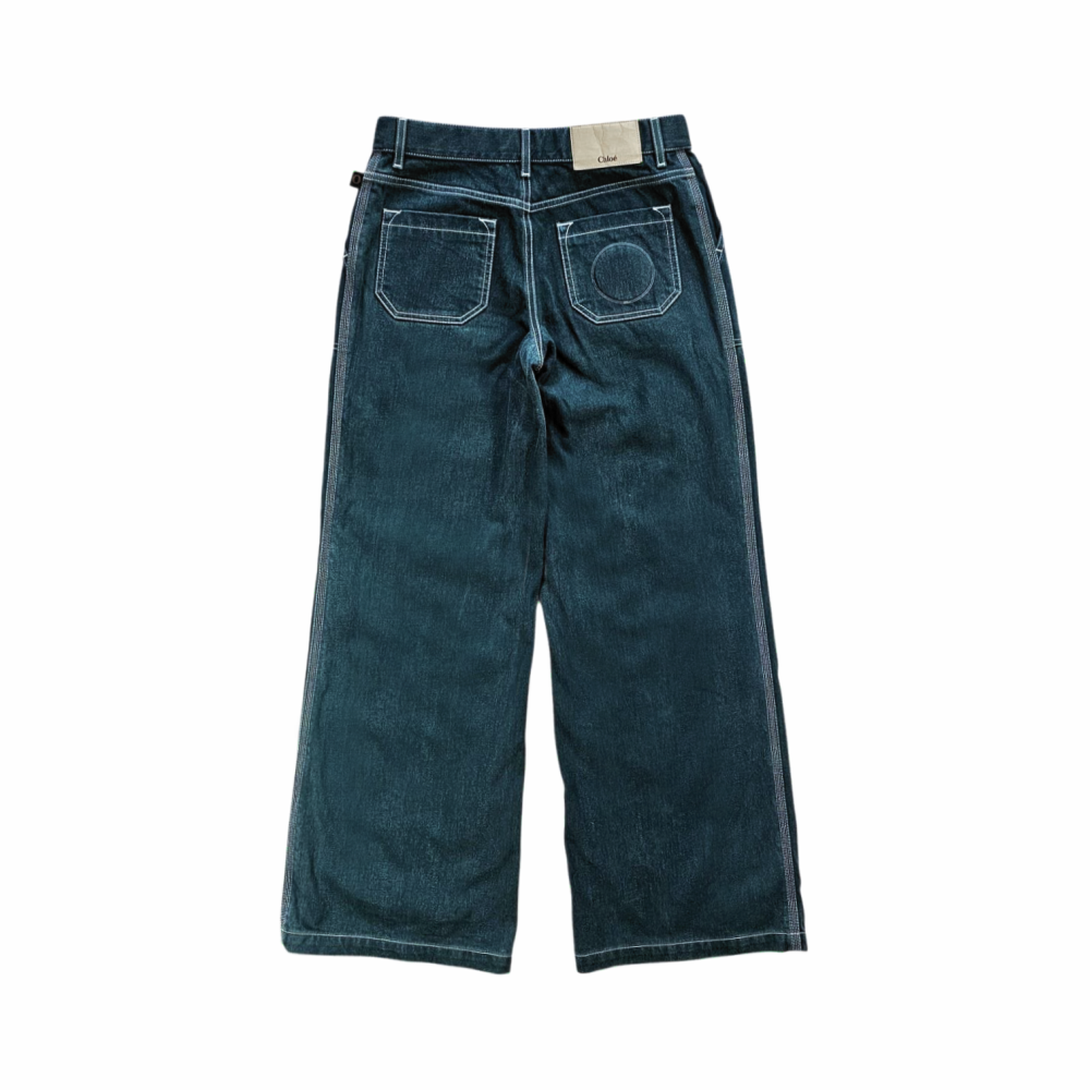 Mid-Rise Indigo Wide-Leg Jeans - Chloé