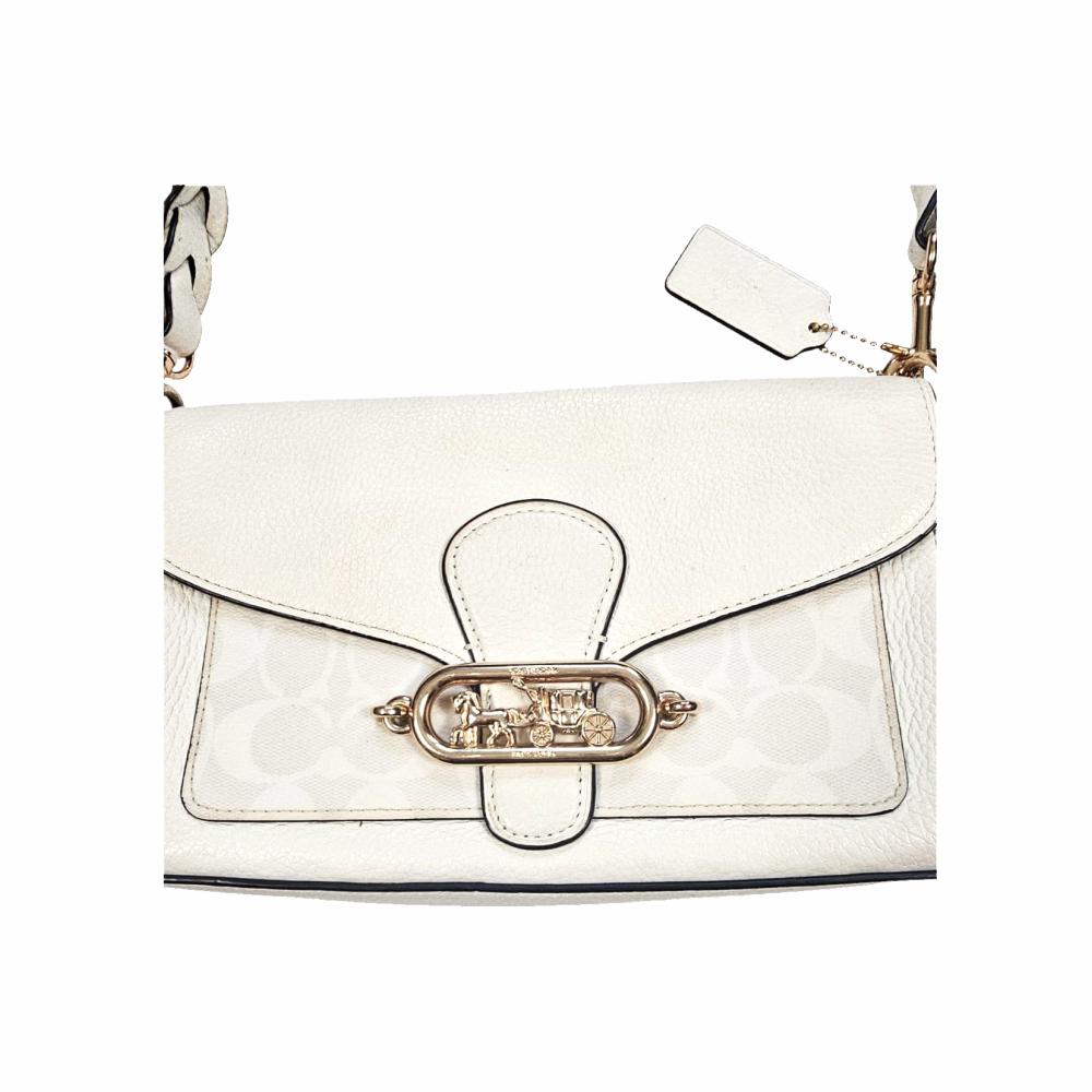 Leather and Canvas Jade Messenger Bag - Coach