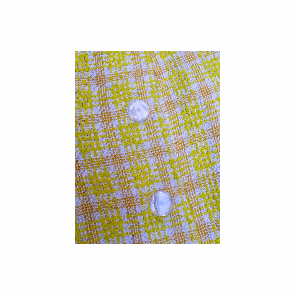 Canary Wool Tweed Long Coat - Cojana
