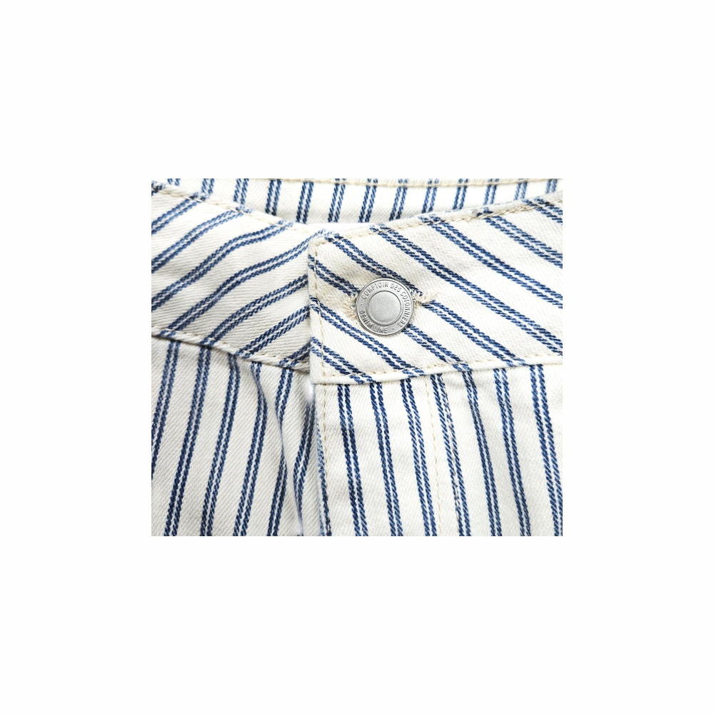 High Waist Stripe Straight Legs Jeans - Comptoir des Cotonniers