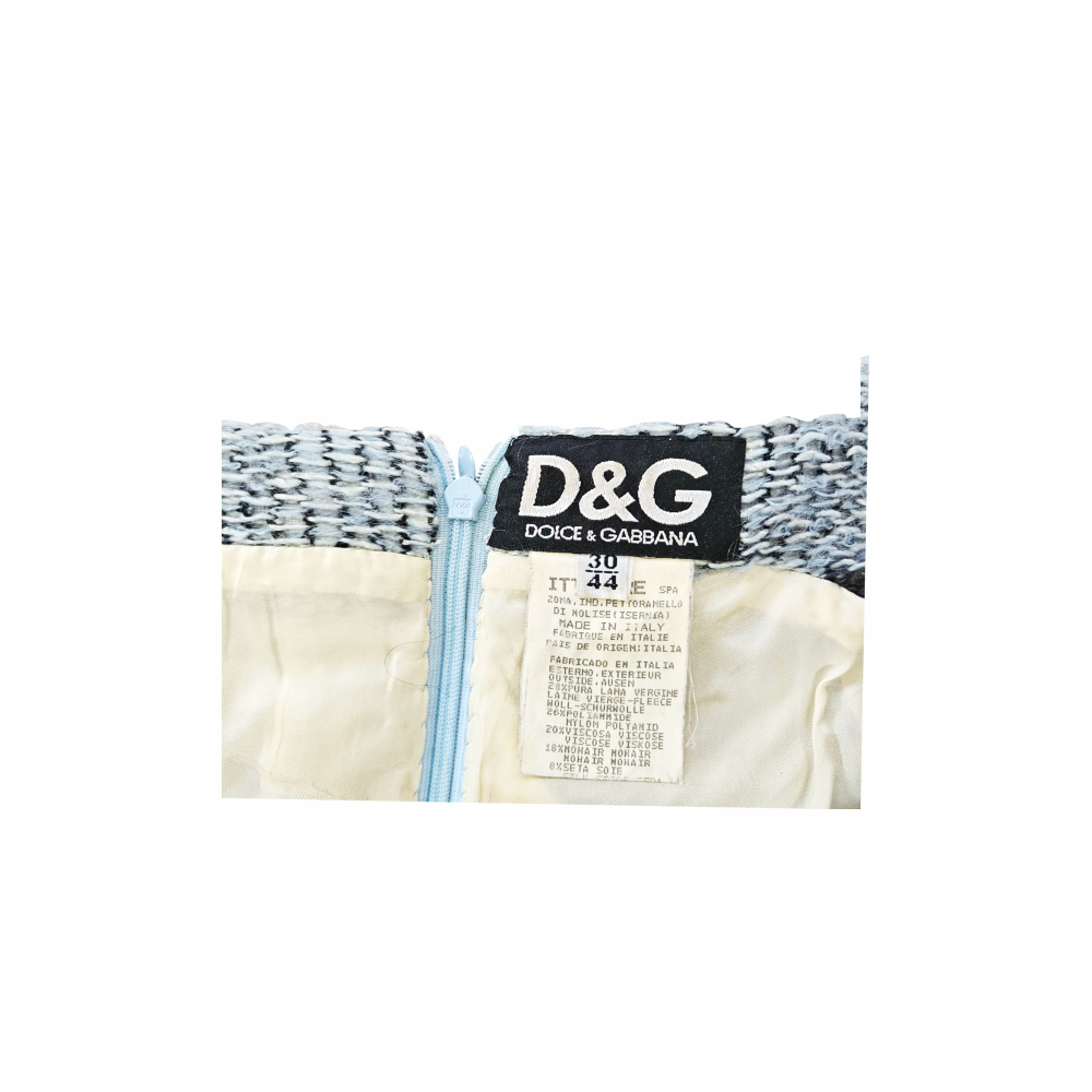 Y2K Mohair Wool Sheath Dress - D&G by Dolce & Gabbana