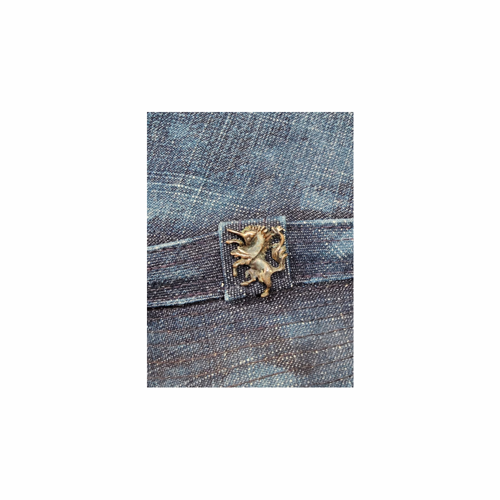 Side-Sweep Trilby Hat in Denim - Philip Treacy - Re:Velvet