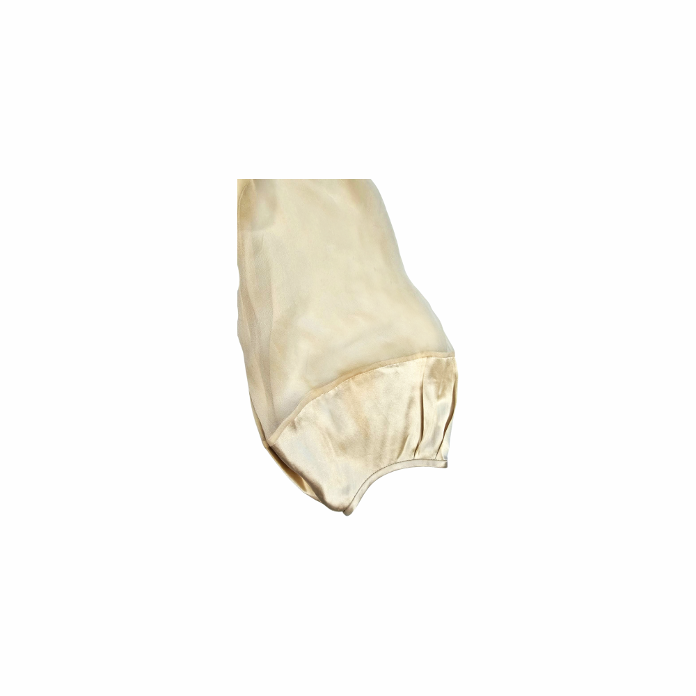 Semi Sheer Balloon Sleeves Silk Blouse - Diane von Furstenberg