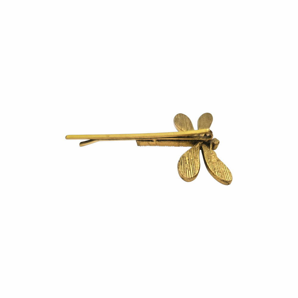 Antiques Gold-Tone Dragonfly Hair Grip - Re:Velvet