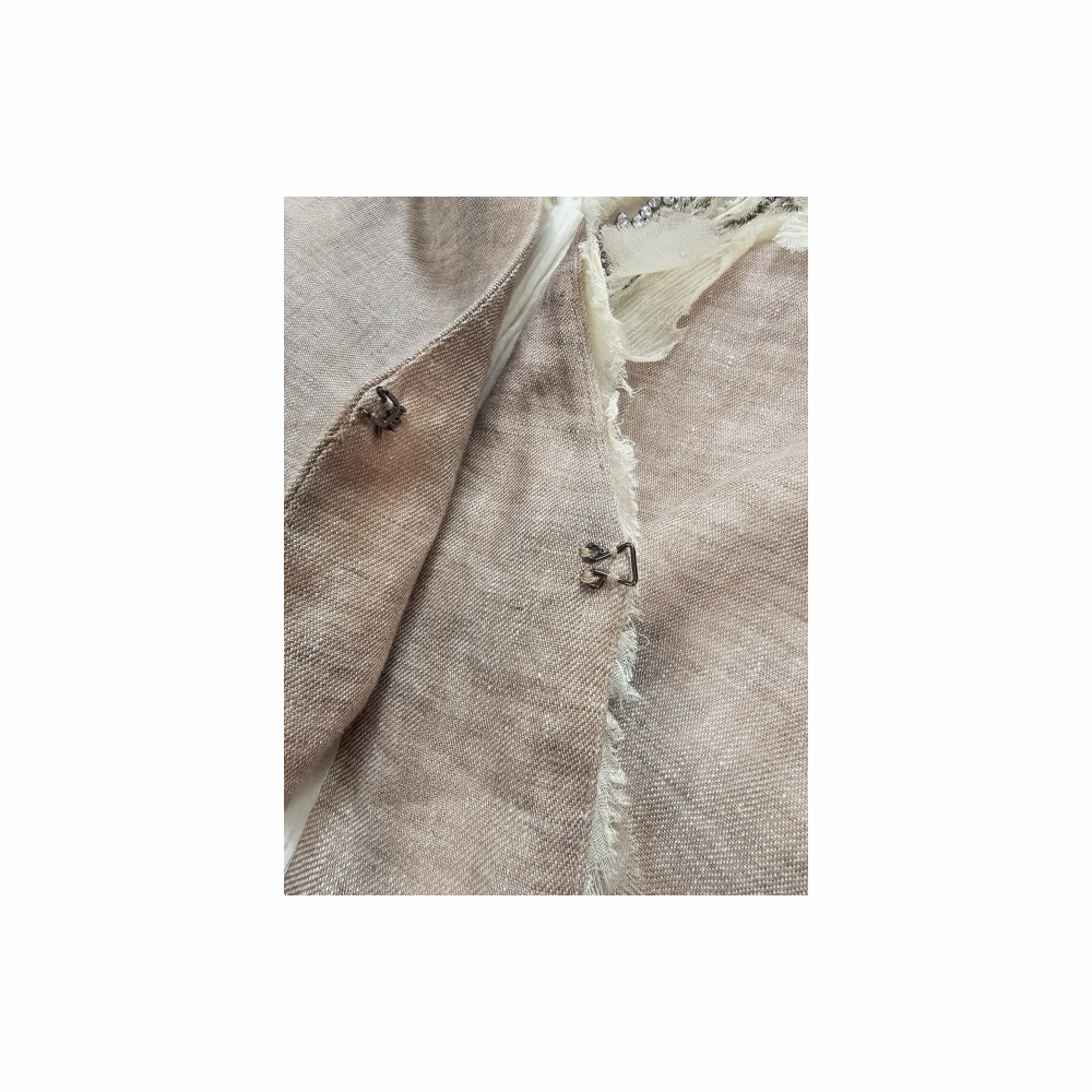 Beaded Linen Jacket with Raw Silk Trim - Elizabeth and James