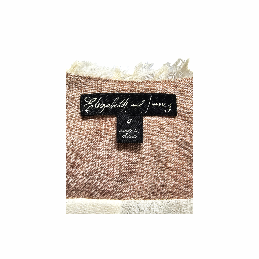 Beaded Linen Jacket with Raw Silk Trim - Elizabeth and James